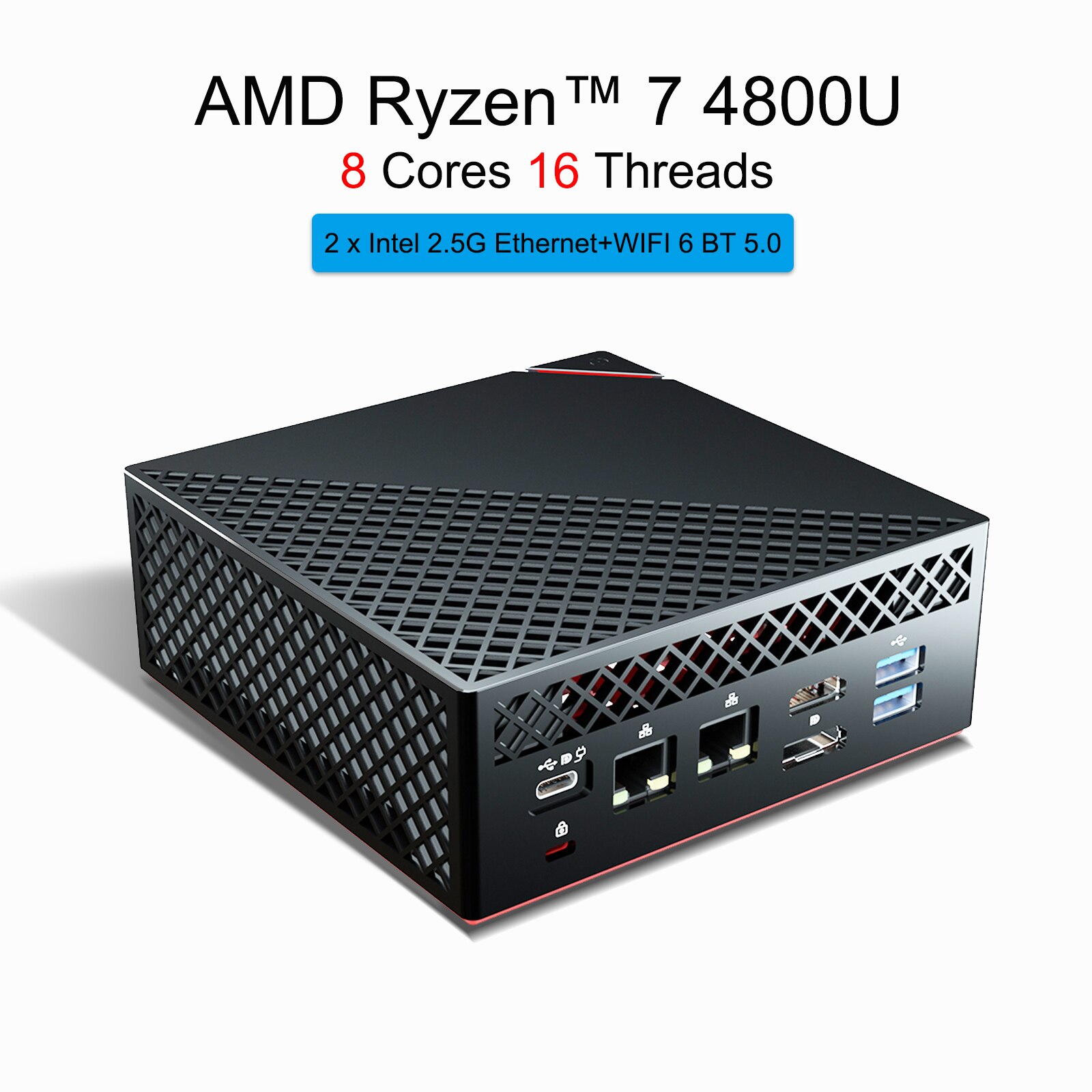 AMD- 5 4500U 5600U ̴ PC ũž  ǻ, WIFI 6 BT 5.0 3X4K @ 60GHZ 2.5G ̴ PC ̸ PD 